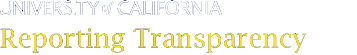 University of California Reporting Transparency